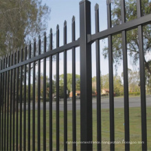 Security Residential Picket Ornamental Morden Metal Fence  Wrought Iron Decorative Fence for wholesales